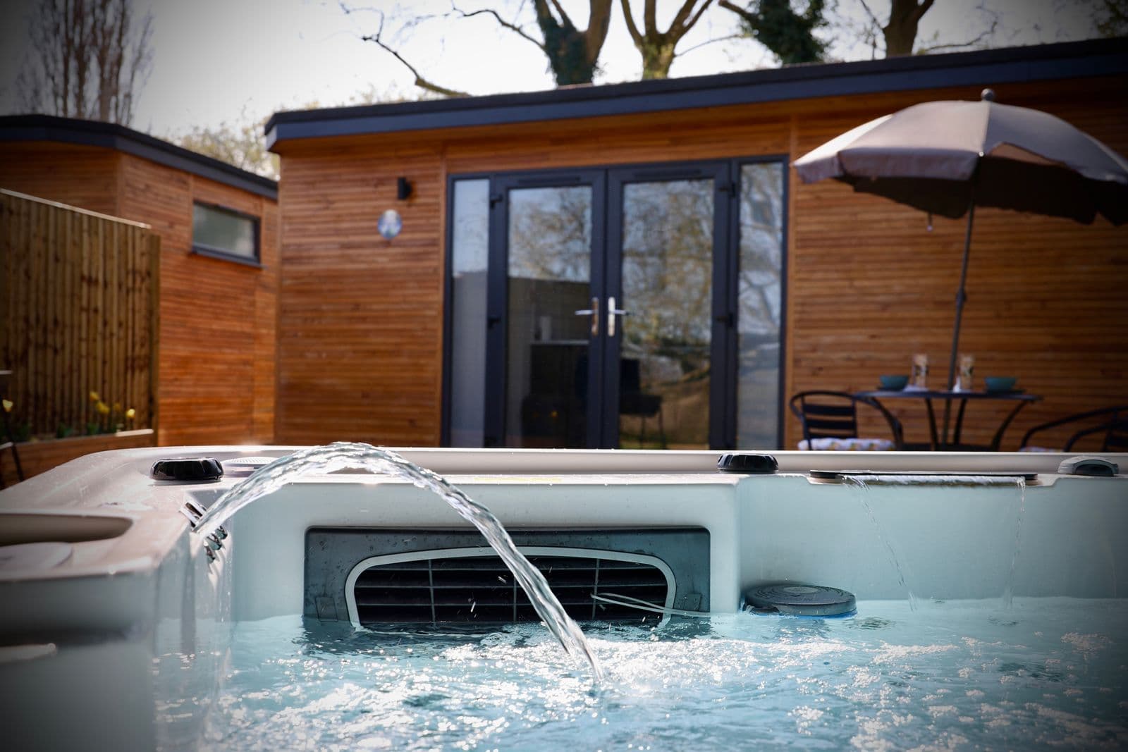Bluebell Pod with private hot tub at Rocklands Retreat